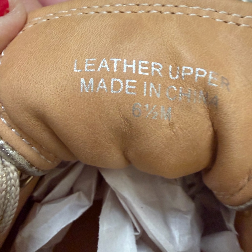 J Slides Gold Sneakers with Rhinestone Detail - Picture 2 of 4